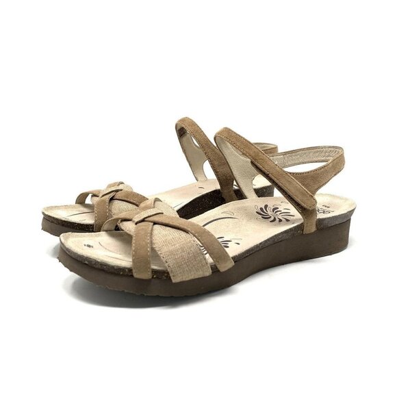 Abeo Bio System Size 9 Chloe Strappy Comfort Low Wedge Sandals - Picture 1 of 9